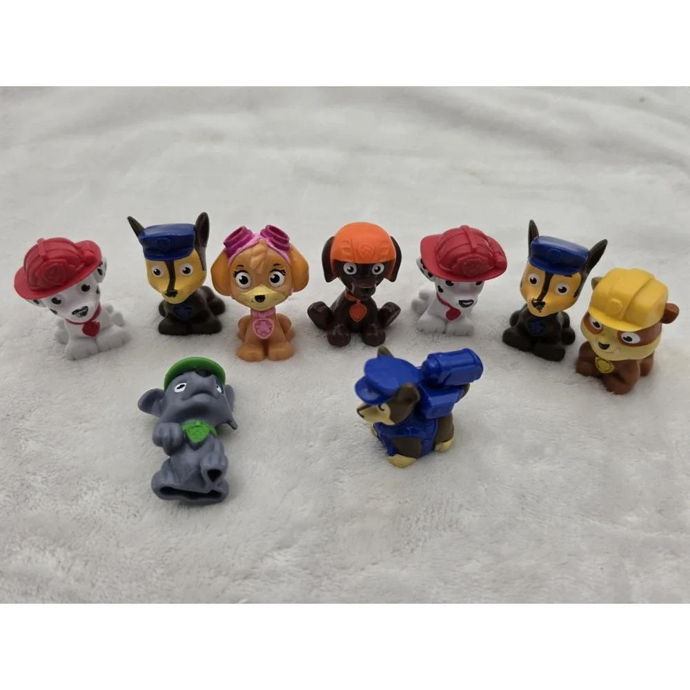 Lot of 9~Paw Patrol Mini Figurines~1.75 inch‎ Dog Figures